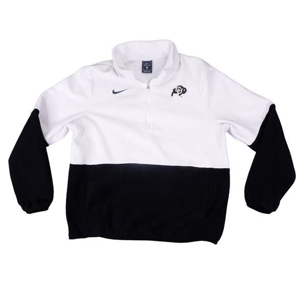 Nike Colorado University Sweater Womens Medium White Quarter Zip Pull Over - Picture 1 of 11
